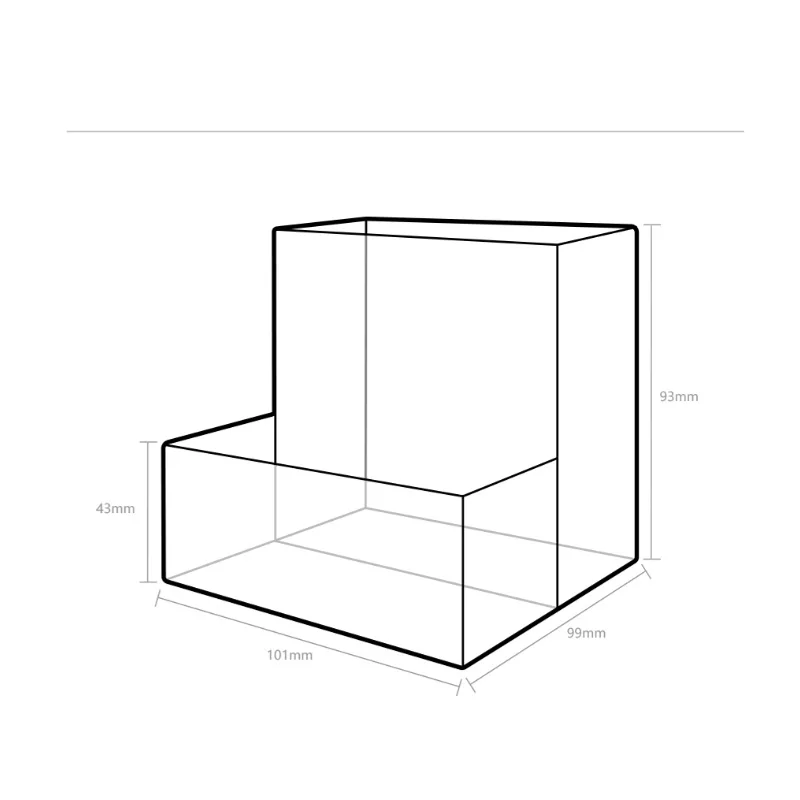 Оригинальный настольный ящик для хранения Xiaomi A & MAISON прозрачный материал