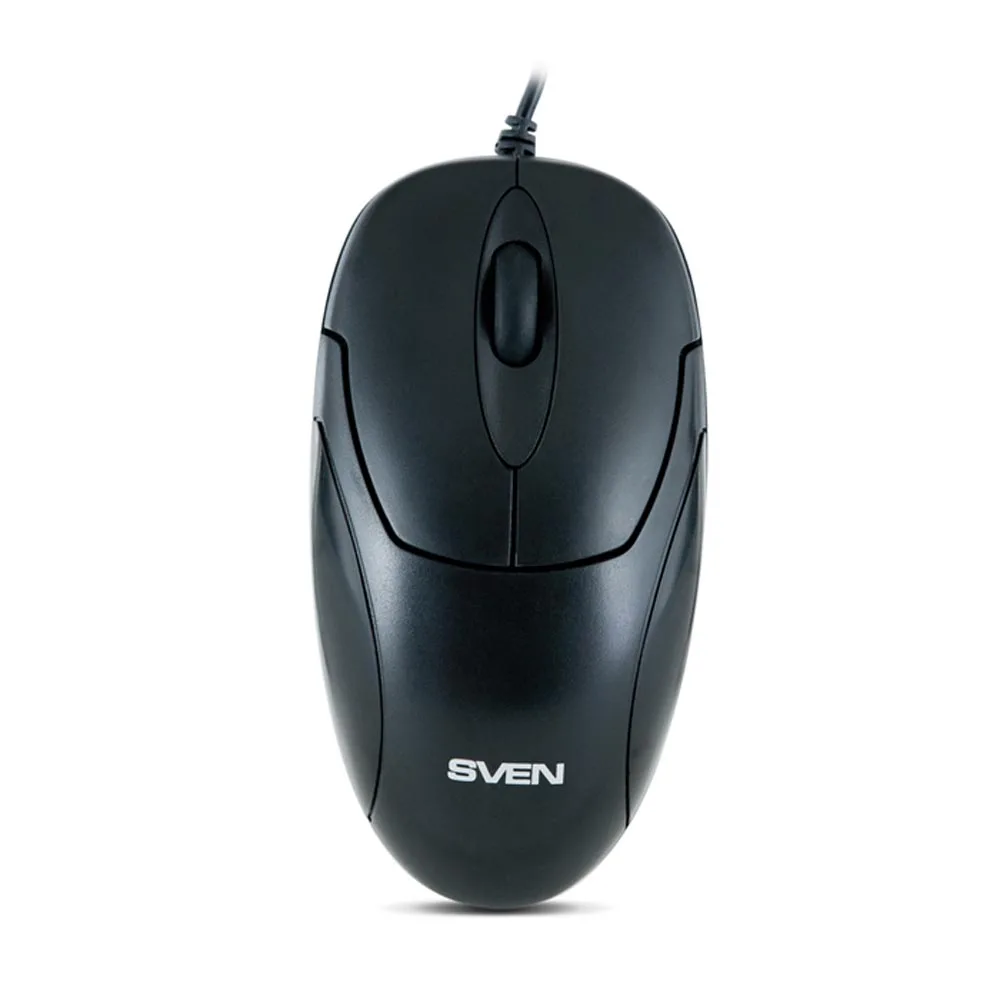 Мышь SVEN RX-111 USB чёрная (2+1кл. 800DPI цвет. картон каб. 1 5м) | Компьютеры и офис