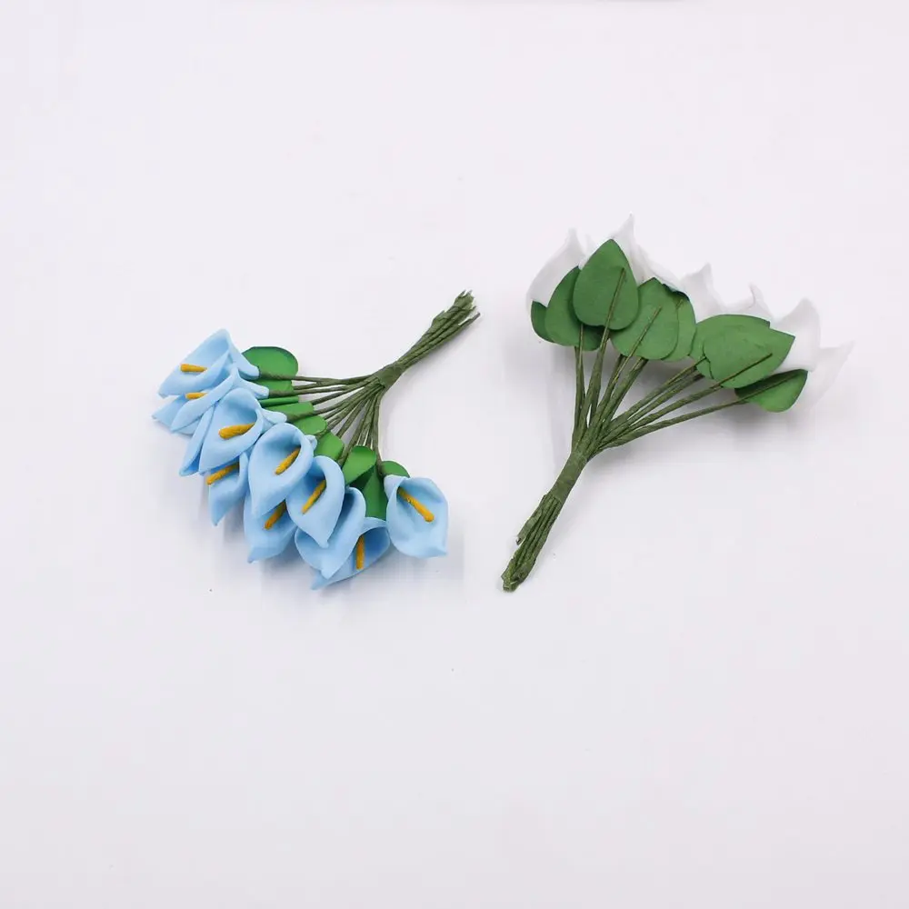 Искусственный цветок Calla из пенопласта чистый белый для свадьбы украшение дома