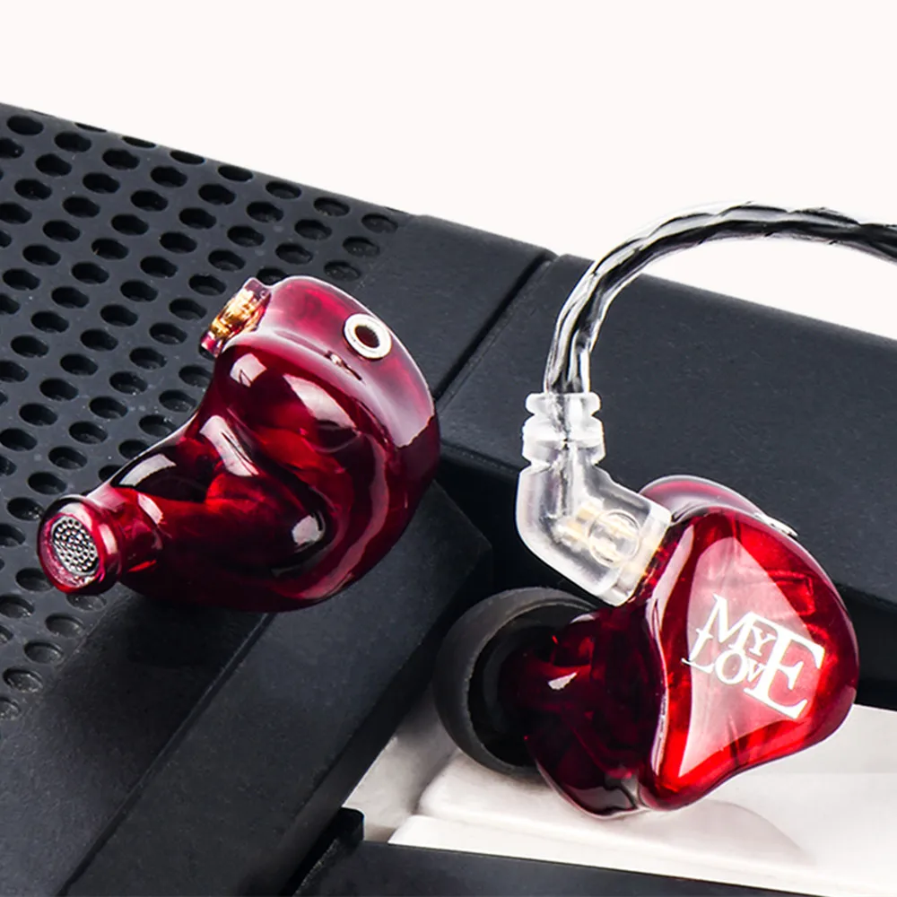 Наушники-вкладыши TFZ MY LOVE III Hi-Fi с монитором графеновые двойные подвижные круглые