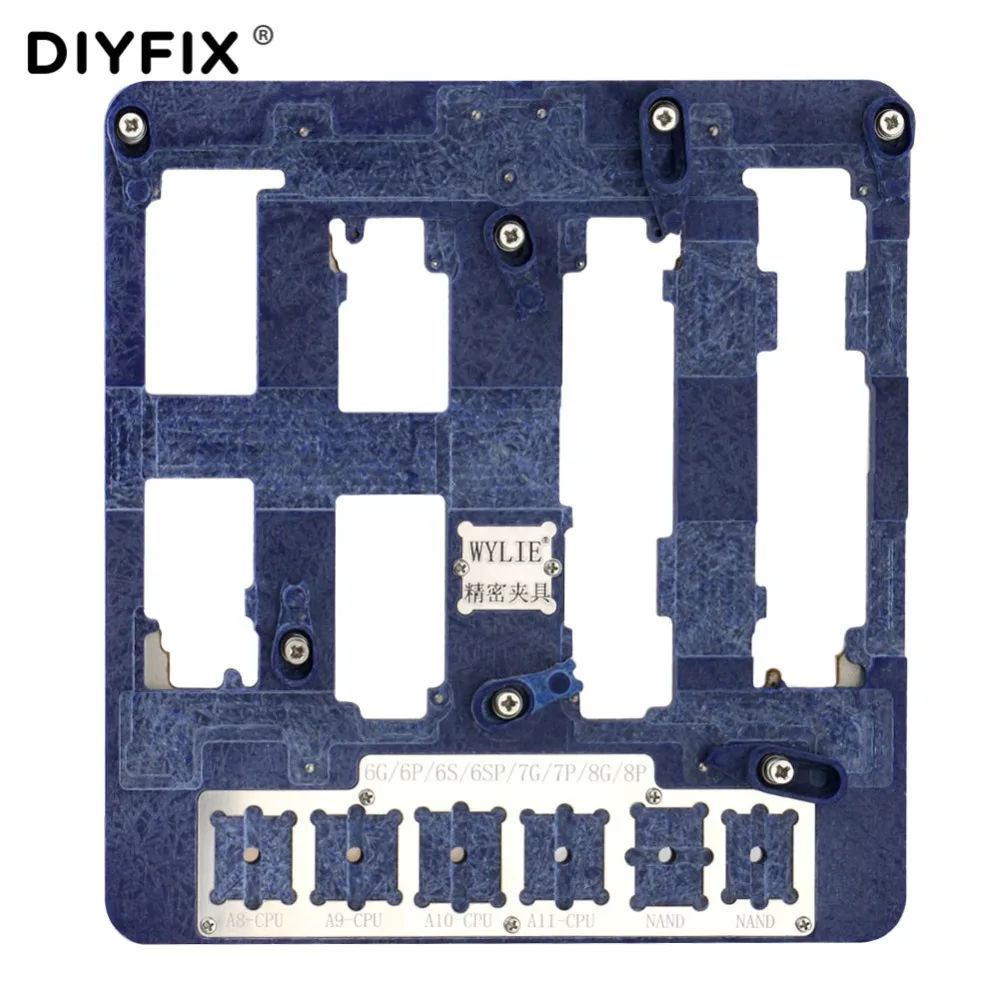

8 in 1 Logic Board Fixture IC Chip NAND Flash PCIE A8 A9 A10 A11 CPU Holder for iPhone 6 6P 6S 6SP 7 7P 8 8P BGA Repair Tools