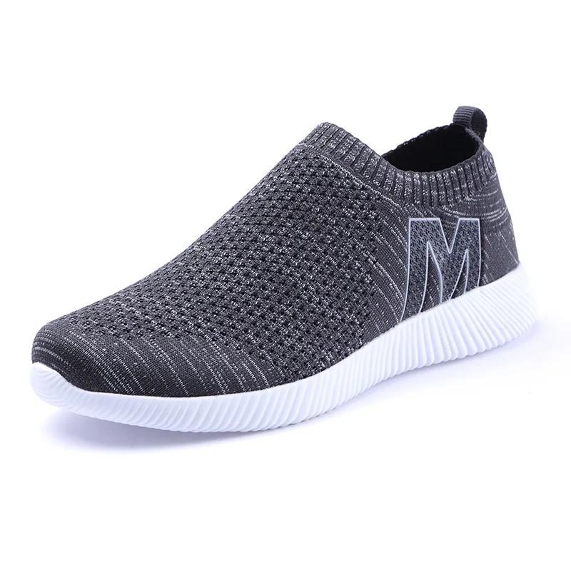 LUONTNOR Slip On мужские носки кроссовки 2018 новые дышащие Fly ткачество спортивная обувь