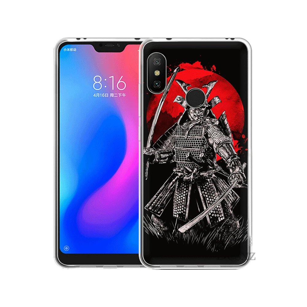 Силиконовый чехол из ТПУ Для Xiaomi Mi 6 8 Lite SE A1 A2 5X6X2 S F1 Japan The samurai Ninja | Мобильные