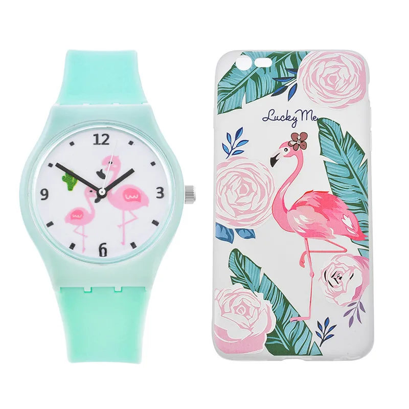 LASPERAL relogs Feminino мультфильм Фламинго кварцевые наручные часы женские повседневные