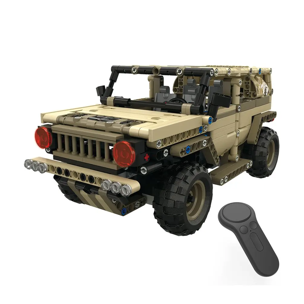 MoFun-13009 2,4G 4H usb зарядка строительный блок имитация военный автомобиль 538 шт. DIY электрическая Радиоуправляемая машина для детей