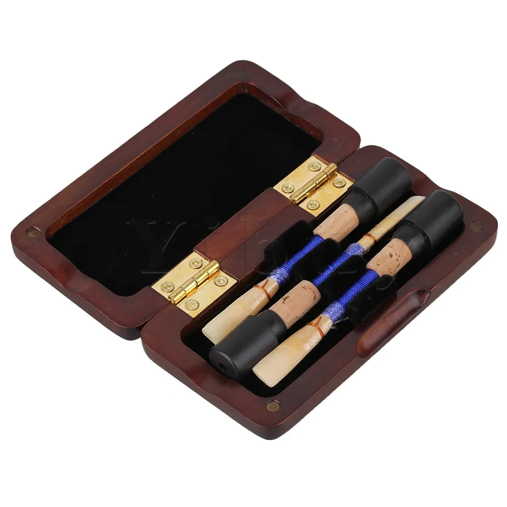 Yibuy Oboe Reed чехол для хранения 3 шт Reeds Maroon расстояние между держателями 6 мм|oboe reed