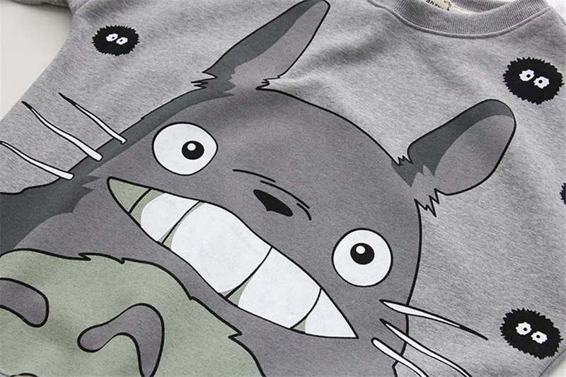 Женские толстовки Harajuku CEODOGG Kawaii Totoro с принтом хлопковый свитер длинными рукавами