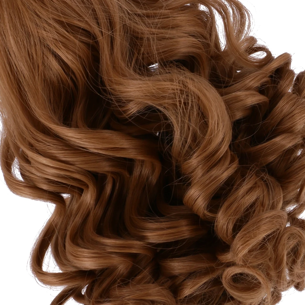 Новинка 1 шт. аксессуары для кукол волнистые волосы парик 18 дюймов