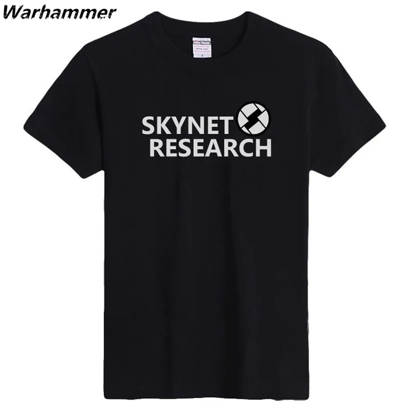 Мужские обычные летние футболки Терминатор Skynet colore плюс размер Lover модная