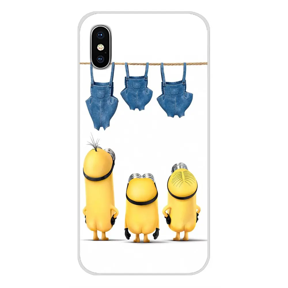 Силиконовый чехол для телефона милый желтый с миньонами Samsung Galaxy J1 J2 J3 J4 J5 J6 J7 J8 Plus