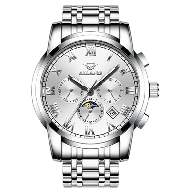 Ailang роскошные брендовые часы мужские с черным черепом спортивные силиконовый