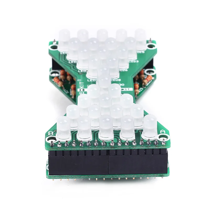 DC 5V синий и красный цвета зеленый светодиодный электронный песочные часы DIY Kit