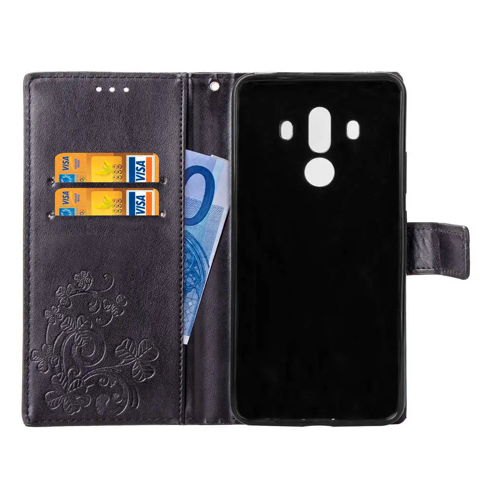 Чехол для телефона Huawei Mate 9 10 Pro откидная задняя крышка из искусственной кожи