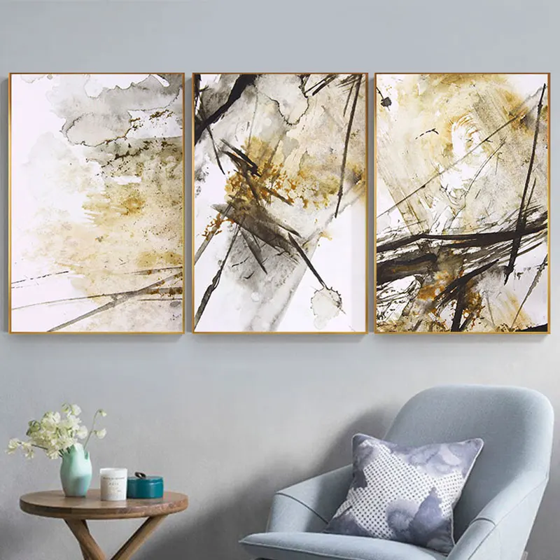 

Chinese Style Ink Splash Art Picture Home Decor Modern Abstract Wall Art Print Nordic Living Room Decoration Paintings Poster