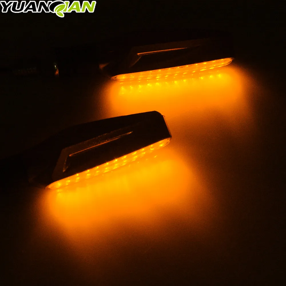 2018 Universal Motorcycle LED Turn Signal Indicators Light Amber Blinker 12V 2W 14 led Motorbike Lamp Super Bright |