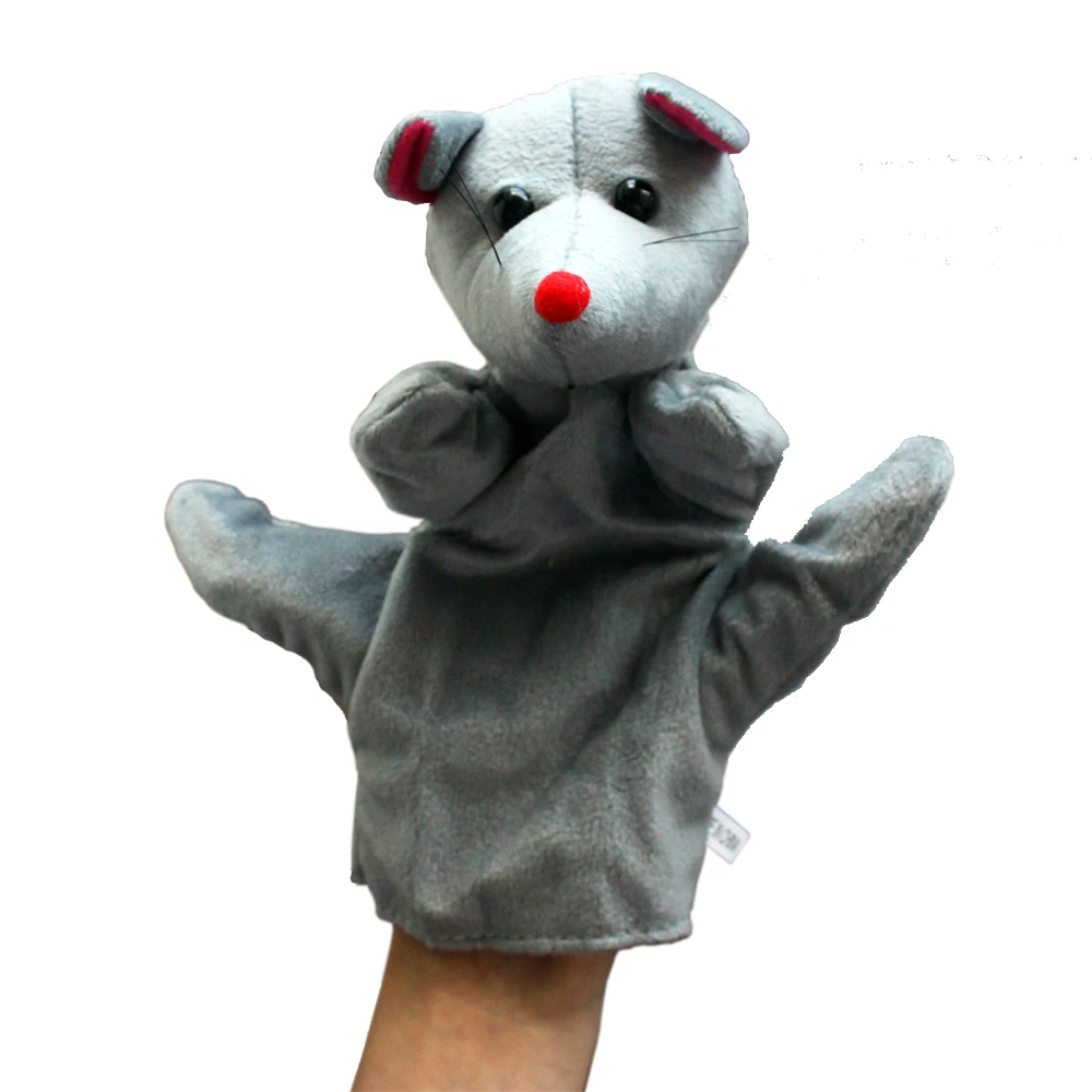 Ручные пальчиковые куклы мягкие милые игрушки плюшевые для детей утка мышь