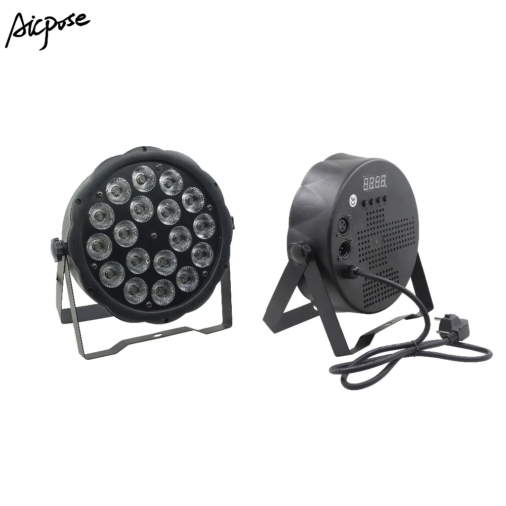 18x10 Вт большой объектив RGBW 4в1 Led Par свет 18*10 с DMX512 управлением диско освещение сцены