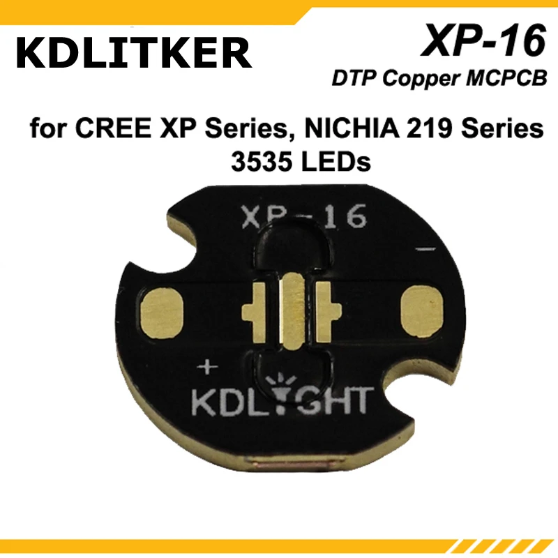 KDLITKER 3535 16 / 20 DTP медный MCPCB для серии Cree XP/серии Nichia 219/3535 светодиодов (5 шт.)|mcpcb|mcpcb