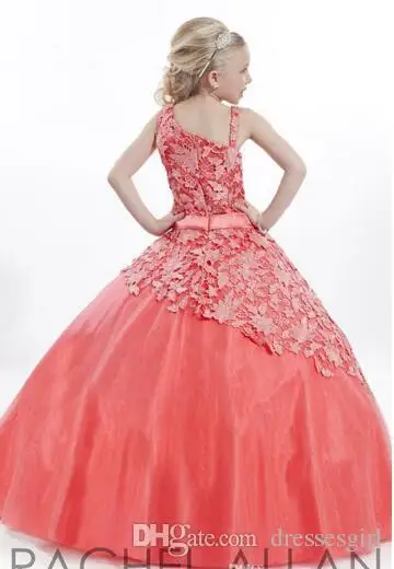 2017 Белый Красный Кружева Pageant Платья Для Подростков длина Пола Очаровательный