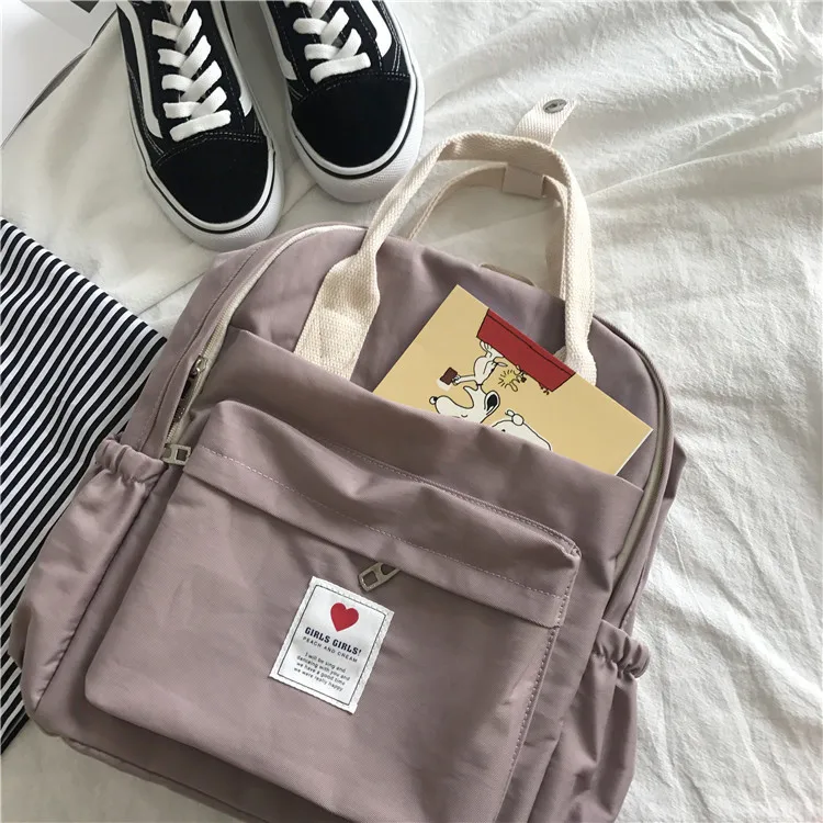 Японский милый рюкзак, Модный Большой Вместительный Ulzzang, Harajuku, Женский мягкий рюкзак с надписью, консервативный стиль, ins, рюкзаки