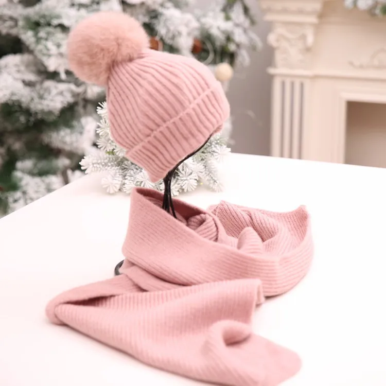 pink adult size VISROVER, 12 цветов, Осень-зима, одноцветные, настоящие акриловые шапочки с помпоном для мужчин и женщин, кашемировые, унисекс, теплая шапка - Цвет: pink adult size