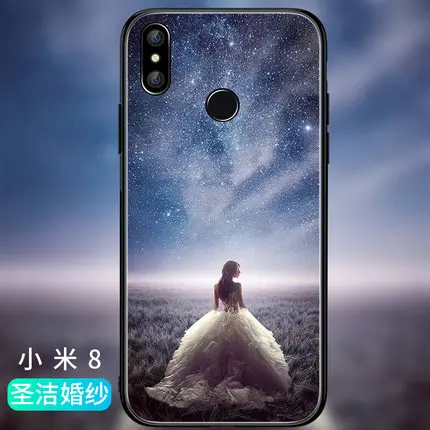 Для Xiaomi mi8 explorer чехол mi8se Чехол 9H анти-Взрывающийся закаленное стекло задняя