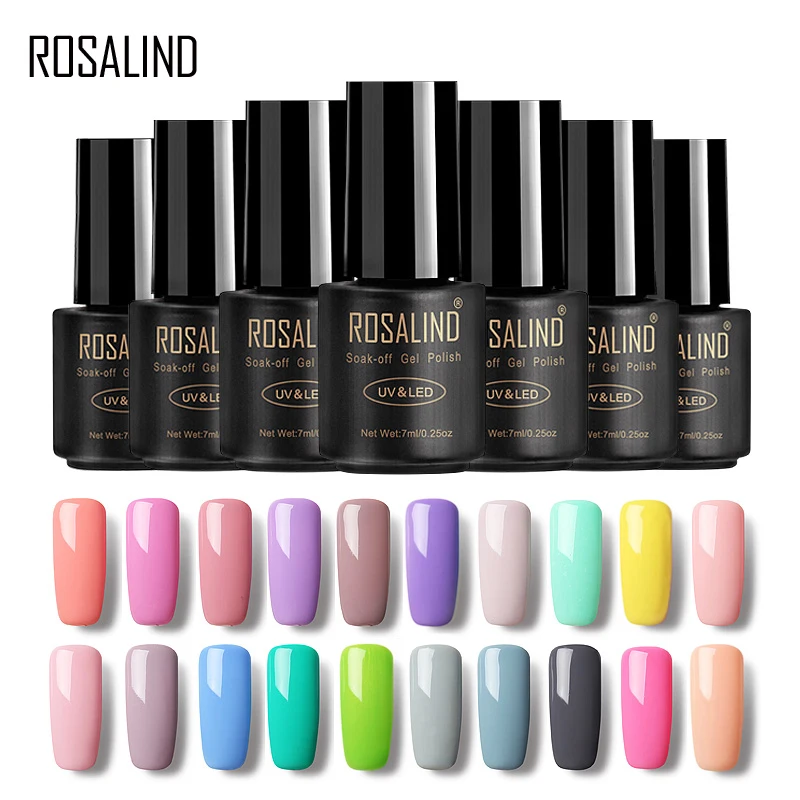 Гель лак для ногтей ROSALIND 7 мл|gel varnish|gel nail polishuv gel polish |
