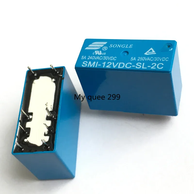 2 шт./лот реле питания SMI 12VDC SL 2C 12В 5А 250VAC/30VDC 8pin|power relay|power relay 12v12v power |