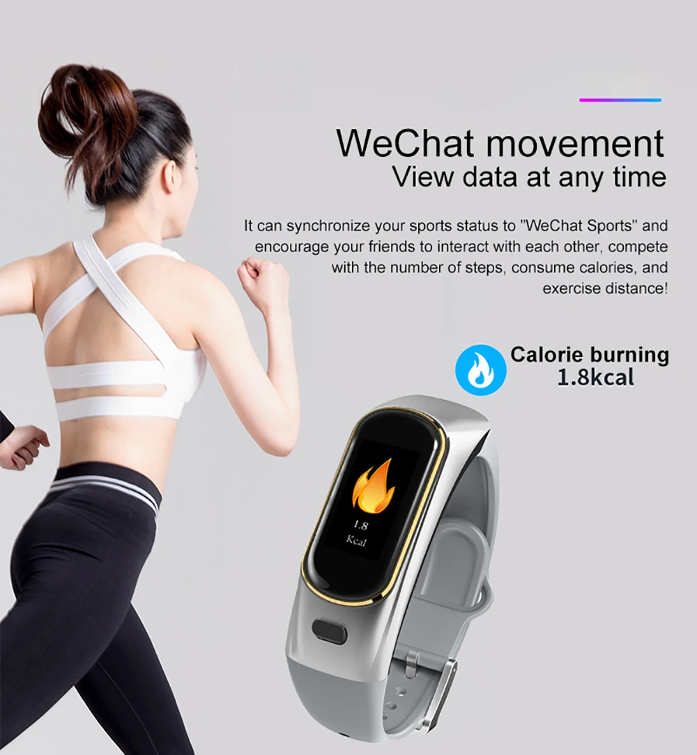 COBRAFLY H109 smart watch color screen smart band blood pressure heart rate monitor smartwatch smartband for Android IOS