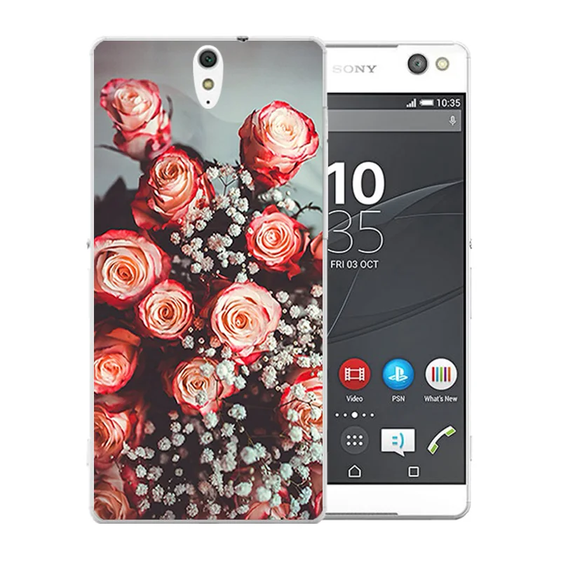 Мягкая силиконовая задняя крышка чехол для sony Xperia C5 Ultra/двойной E5553 E5506 E5533 Coque с