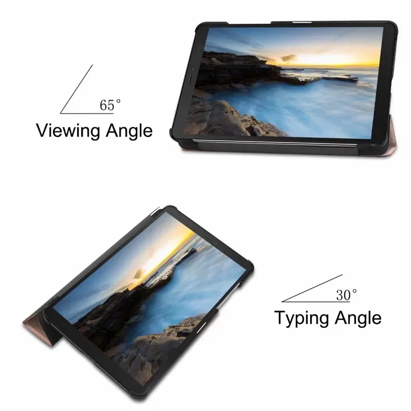 Чехол для Samsung Galaxy Tab A 8 0 дюймов 2019 ультра тонкий кожаный магнитный