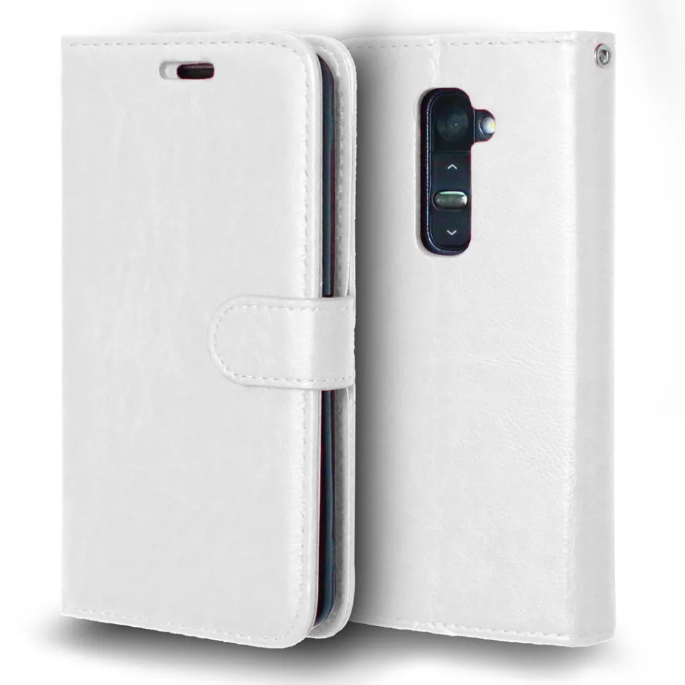 Для LG G2 D801 D802 чехол однотонные кожаные чехлы Модный чехол-подставка с карманом для карт кошелек с фоторамкой флип-чехол для телефона