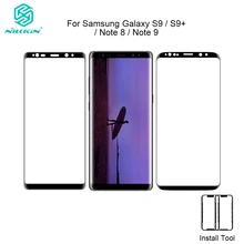 Nillkin For Samsung Galaxy S9 / S9+ / Note 8 / Note 9 Screen Protector Tempered Glass Fully Cover DS+MAX 9D Round Edge Film