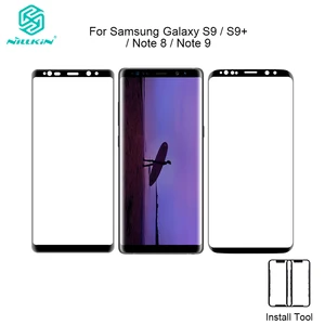 nillkin for samsung galaxy s9 s9 note 8 note 9 screen protector tempered glass fully cover dsmax 9d round edge film free global shipping
