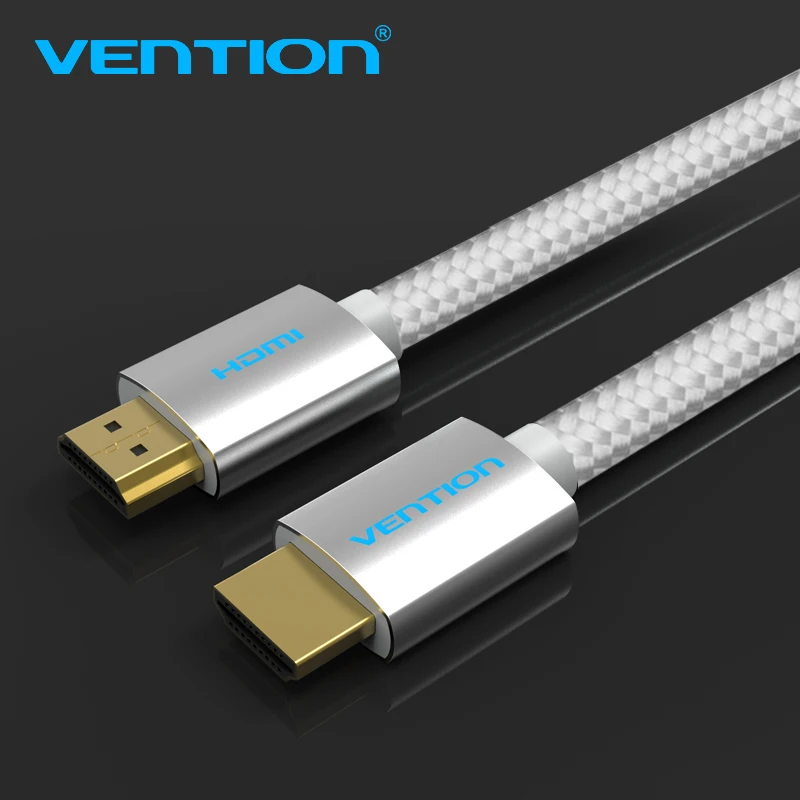 Vention Кабель HDMI ПВХ хлопка протектора Плетеный кабель 2 0 4 К 3D 60FPS для HD ТВ ЖК дисплей