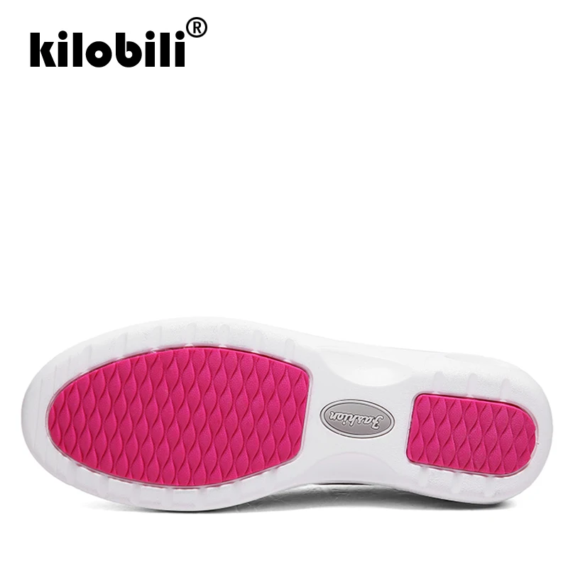 Kilobili/2019 г. весенние женские лоферы из натуральной кожи Повседневные балетки на