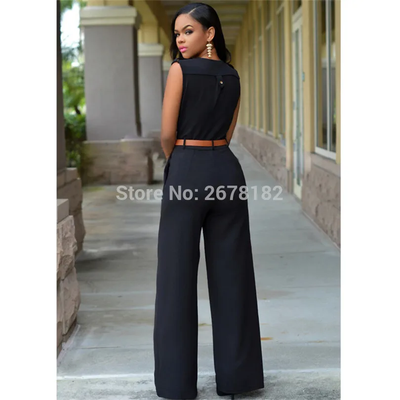 Женские комбинезоны 2018 плюс размер новинка v образный вырез женский комбинезон