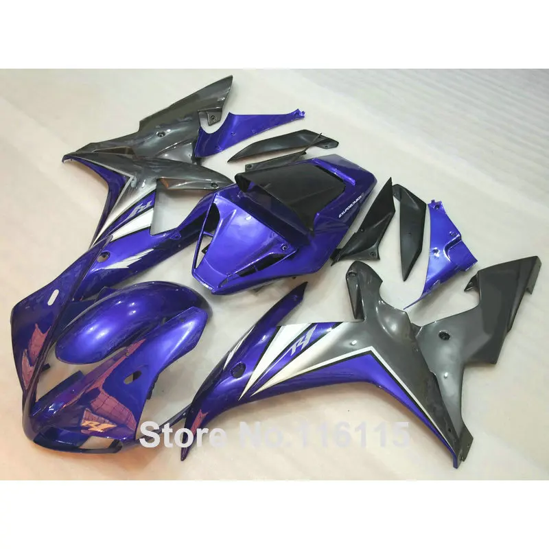 Полный литья под давлением горячий Кузов Набор для YAMAHA YZF R1 2002 2003 синий черный ABS