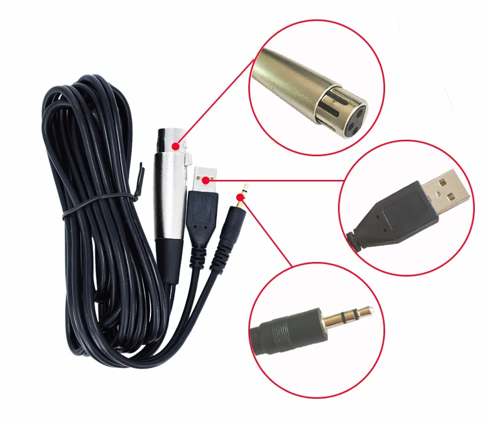 ML-F100TL USB конденсаторный микрофон профессиональный микрофон для записи видео караоке Студийный микрофон для радио для компьютера ПК