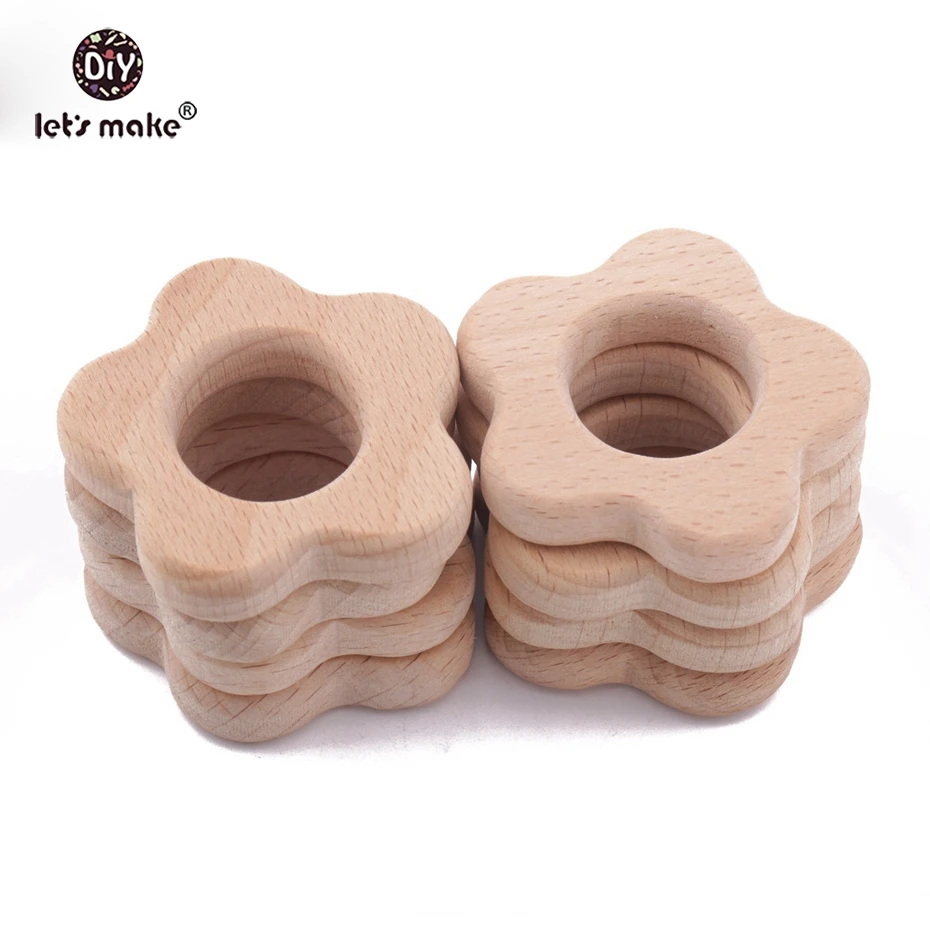 Детские деревянные Прорезыватели в форме единорога без латекса из бука детские с