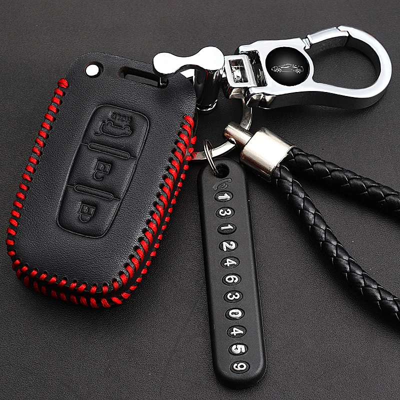 Кожаный мужской чехол для ключей KIA K3 K5 K2 K4 Kx3 kx5 kxcross для ключей из натуральной кожи