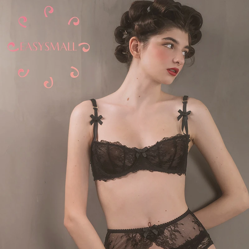EASYSMALL сексуальный бюстгальтер пуш ап женское белье кружевное ультратонкое