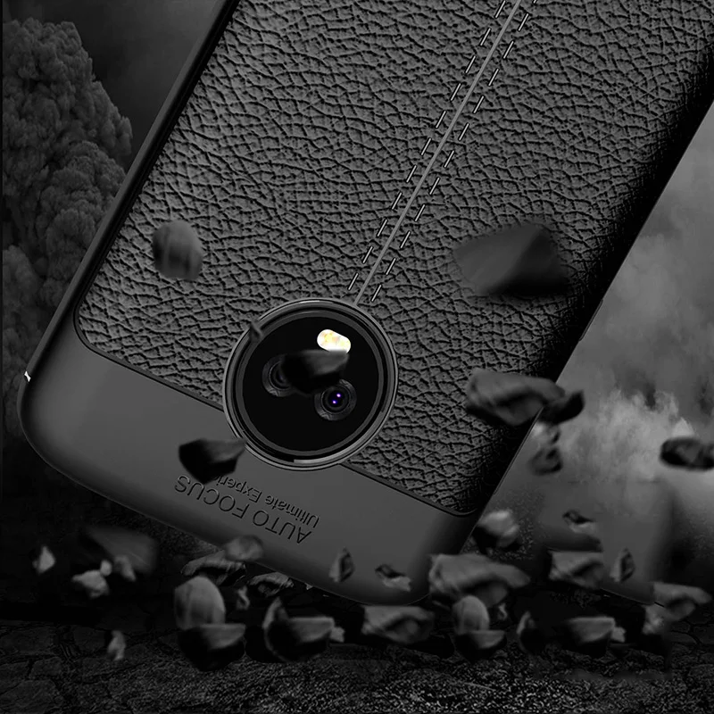 Кожаный чехол Litchi для Motorola Moto E4 C E5 Play Go G4 G5 G5S G6 Plus X4 Z2 Z3 Play TPU мягкий чехол для Moto E4 Plus EU Coque