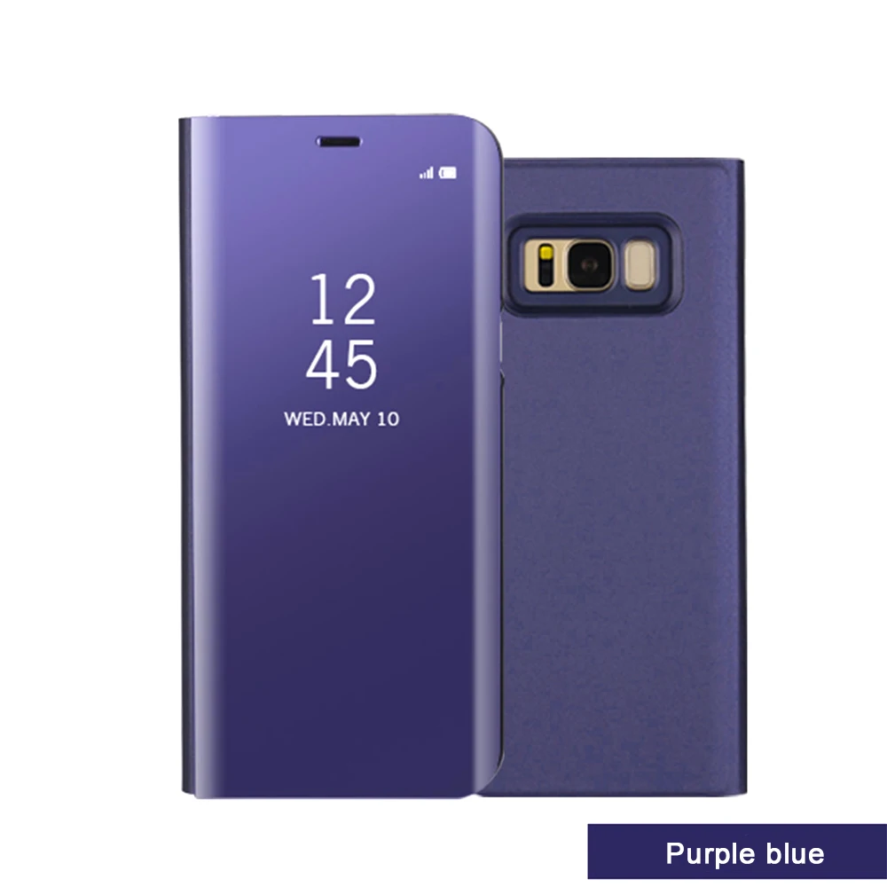 Умный зеркальный Чехол С Откидывающейся Крышкой для samsung Galaxy S10e S10 S8 S9 плюс A5 A7 A3 J5 J3 J7 A6 A8 плюс Note 9 8 S7 кожаный чехол