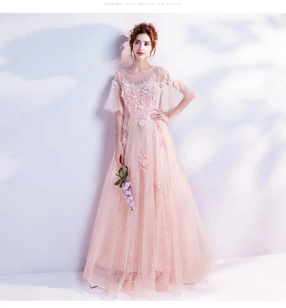 Распродажа Robe De Soiree, длинное вечернее платье с розовыми кристаллами и бисером, сексуальное прозрачное вечернее платье для невесты, банкета, выпускного вечера