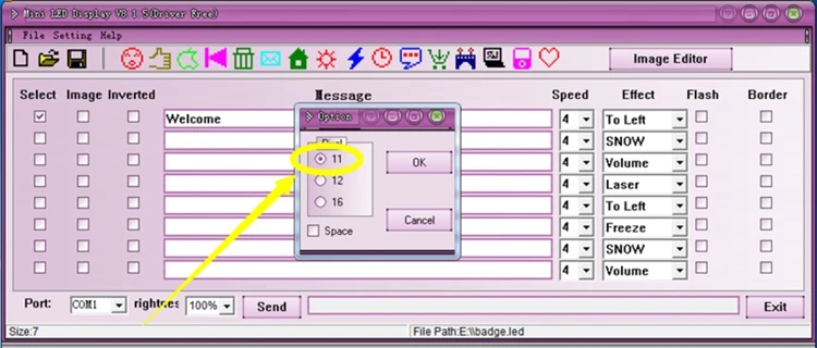 44*11 светодиодный именной значок многоразовый ценник перезаряжаемая именная лента офисное магнитное название метки