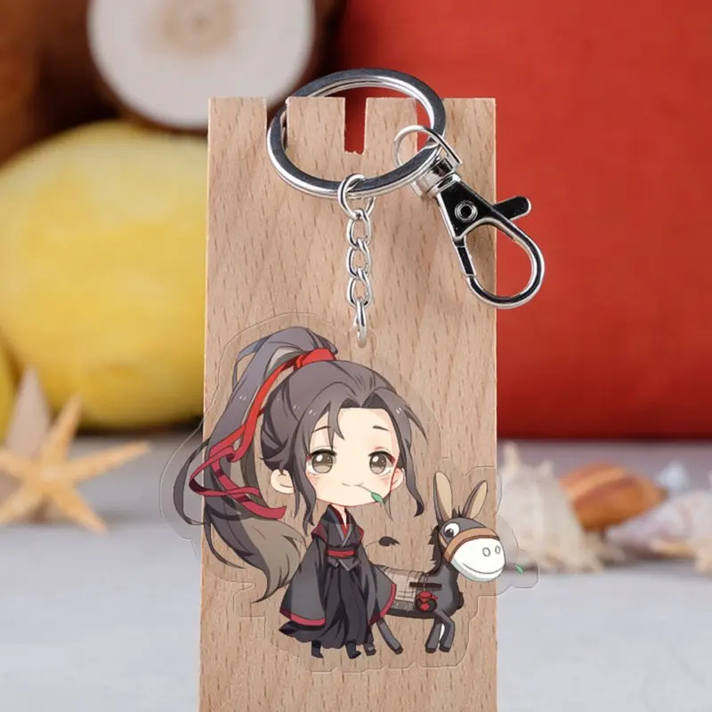 3655 Аниме Mo Dao Zu Shi брелок модный мультфильм Grandmaster of Demonic Lan Wangji Wei Wuxian автомобильный брелок Подвеска ювелирные изделия - Цвет: 3655