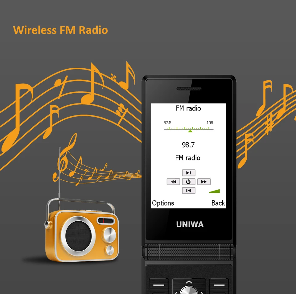 Uniwa X28 X 28 откидной мобильный телефон с двумя sim-картами, мобильный телефон для пожилых людей, большой аккумулятор, Кнопочная русская клавиатура, MP3 откидной мобильный телефон, SOS