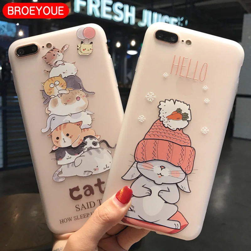 BROEYOUE Case For Huawei Nova 2 Plus P8 Lite 2017 P9 P10 Honor 9 6X Relief TPU Flowers Pattern Phone Coque Bags |