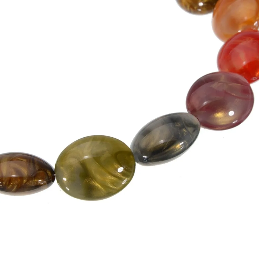 

30mm Acrylic Beads Necklace Long Statement Women Jewelry 7 Colors Maxi Necklaces 2019 New Fashion Woman Gift